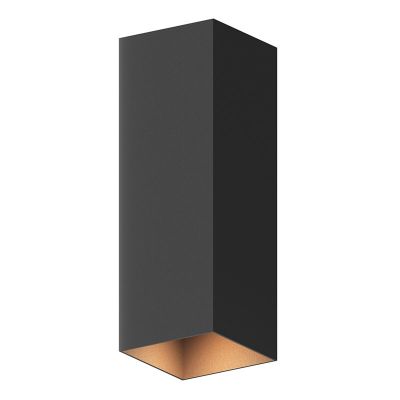 Čierne up down nástenné svietidlo hliníkové, Dion, 8 W, LED 3000 K, IP54