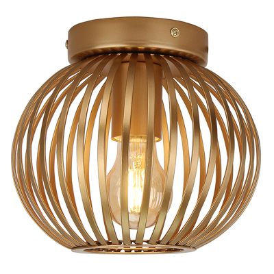 Industriálna stropná lampa zlatá, Lieve