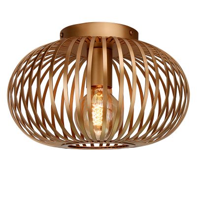 Industriálna stropná lampa zlatá, Lieve