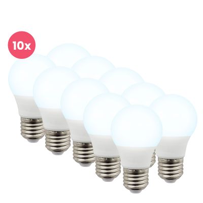 Balenie 10 ks Lagiba E27 LED žiarovky Bradley, 5W, 6500K