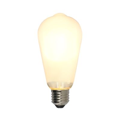 Stmievateľná LED žiarovka E27 Olucia Edison, ST58, 5W, biele sklo, 2700k