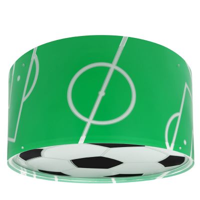Zelené stropné svietidlo do detskej izby plastové, Football