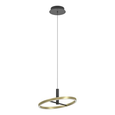 Kovové dizajnové visiace svietidlo mosadzné, Buket, 19 W, LED 3000 K, s 3-stupňovým stmievačom