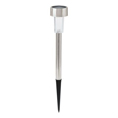 Nerezové zapichovacie svietidlo strieborné, Zora, 0,5 W, LED 3000 K, IP44, s vypínačom