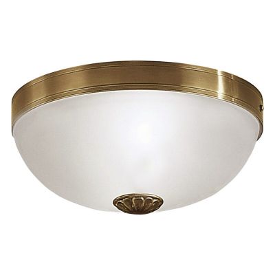 Sklenená klasická stropná lampa bronzová, Esca