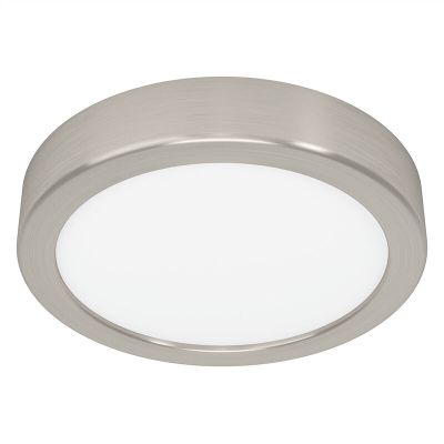 Plastová stropná lampa niklová, Geraldo, 11 W, LED 3000 K