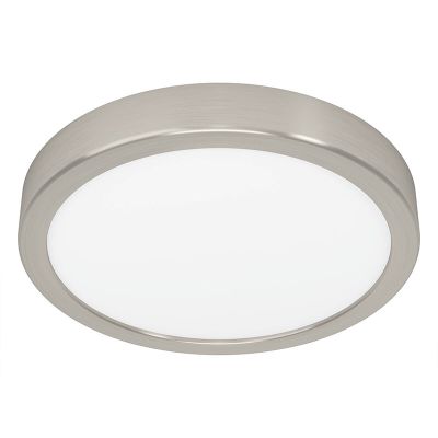 Plastová stropná lampa niklová, Geraldo, 17 W, LED 3000 K