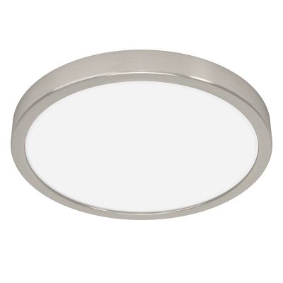 Plastová stropná lampa niklová, Geraldo, 20,5 W, LED 3000 K