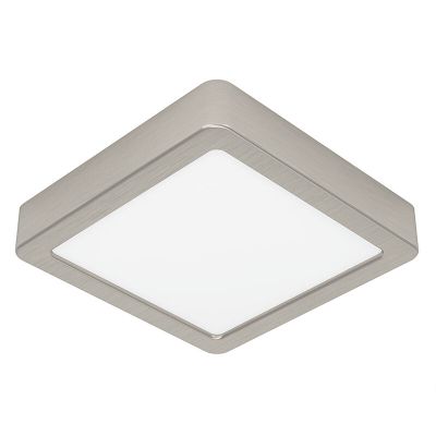 Plastová stropná lampa niklová, Geraldo, 11 W, LED 3000 K