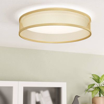 Plastová stropná lampa mosadzná, Jolene, 20 W, LED 3000 K