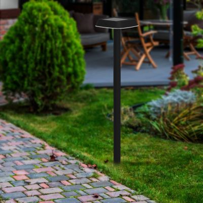 Plastové solárne zapichovacie svietidlo čierne, Ingemar, 8,5 W, LED 3000 K, IP65