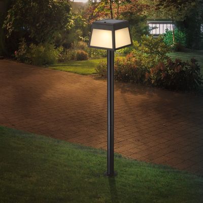 Plastové solárne zapichovacie svietidlo čierne, Imelda, 7,5 W, LED 3000 K, IP65