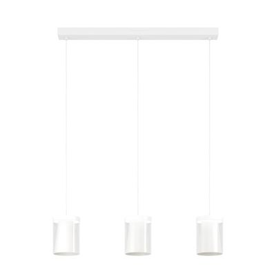 Sklenené moderné smart závesné svietidlo biele, Stern, 3,7 W, LED RGBW