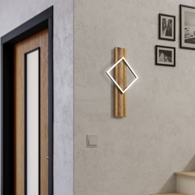 Drevené nástenné svietidlo dizajnové, Annebel, 13 W, LED 3000 K