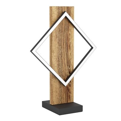 Drevená stolová lampa dizajnová, Annebel, 13 W, LED 3000 K, s vypínačom