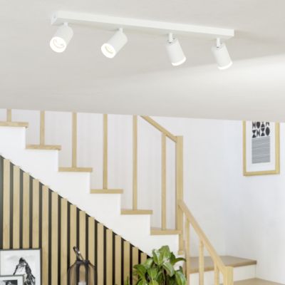 Hliníkové moderné smart stropné svietidlo biele, Mayke, 3,7 W, LED RGBW