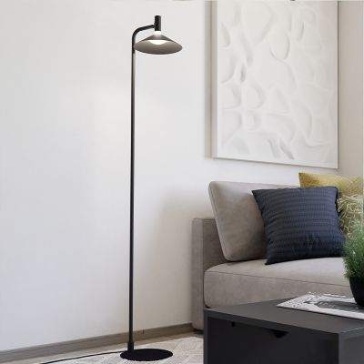 Oceľová moderná stojaca lampa čierna, Phuong, 7,5 W, LED RGBW