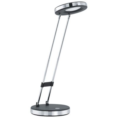 Plastová moderná lampa na písací stôl čierna, Arie, 3 W, LED 3000 K, s vypínačom