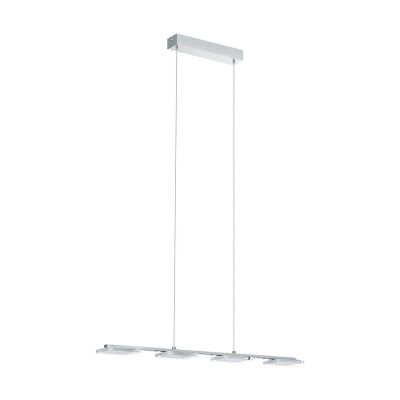 Plastové moderné visiace svietidlo chrómové, Pace, 5 W, LED 3000 K