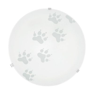 Sklenené stropné svietidlo biele, Bada