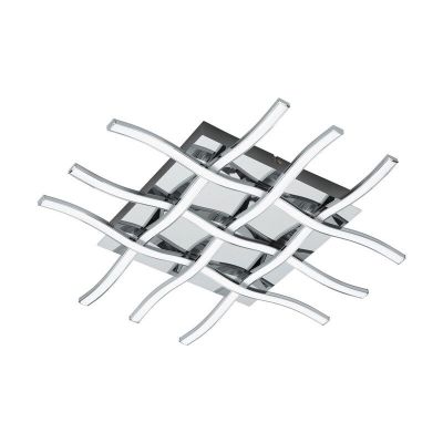 Oceľové moderné stropné svietidlo chrómové, Arantxa, 36 W, LED 3000 K