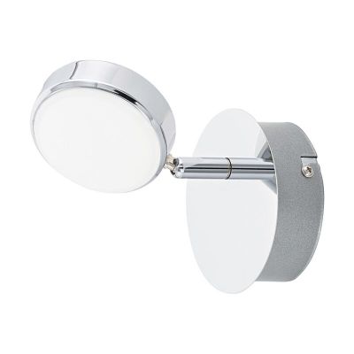 Oceľové moderné stropné bodové svetlo chrómové, Tjark, 5 W, LED 3000 K