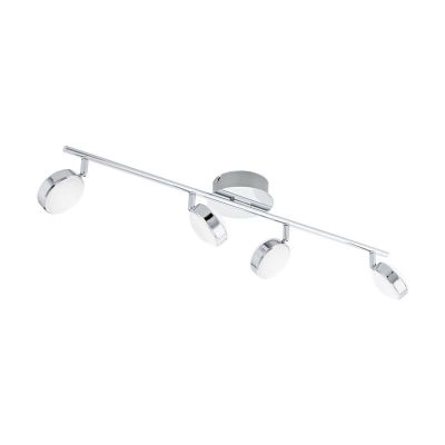 Oceľové moderné stropné bodové svetlo chrómové, Tjark, 5 W, LED 3000 K