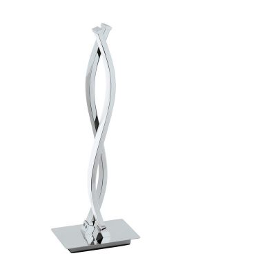 Hliníková moderná stolová lampa chrómová, Arantxa, 5 W, LED 3000 K, s vypínačom