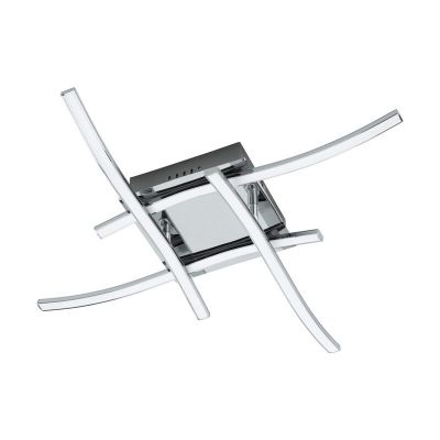 Hliníková moderná stropná lampa chrómová, Yorian, 5 W, LED 3000 K