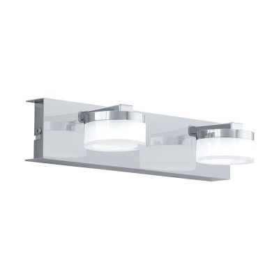 Plastové moderné nástenné svietidlo chrómové, Busra, 7 W, LED 3000 K, IP44