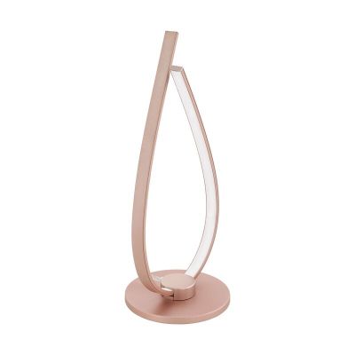 Hliníková dizajnová stolová lampa zlatá, Josef, 14 W, LED 3000 K, s vypínačom