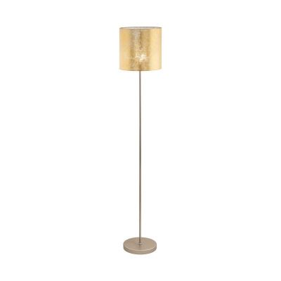 Kovová moderná stojaca lampa zlatá, Megan, s vypínačom