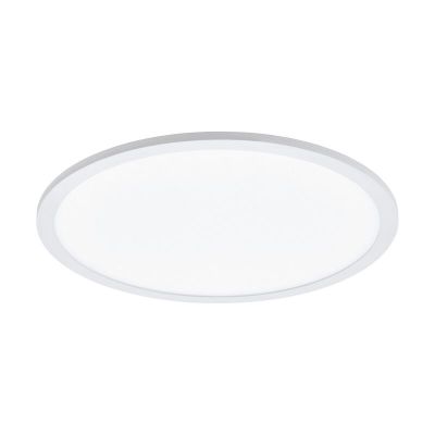 Hliníková stropná lampa biela, Ericus, 19 W, LED nastaviteľný od teplej po studenú bielu