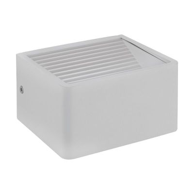 Hliníkové moderné vonkajšie svietidlo biele, Nicoliene, 6 W, LED 3000 K, IP65