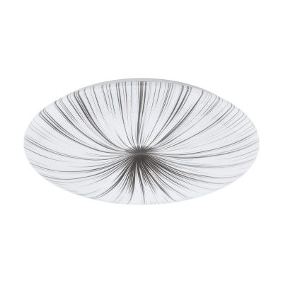 Oceľová stropná lampa biela, Josta, 33 W, LED 3000 K