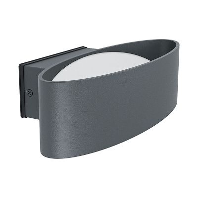 Hliníkové moderné vonkajšie svietidlo antracité, Kawita, 10 W, LED 3000 K, IP44