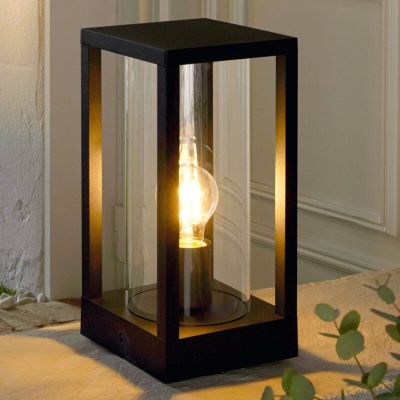 Hliníkový moderný vonkajšie svietidlo čierny, Laszlo, IP54