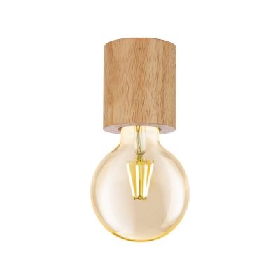 Drevená rustikálna stropná lampa hnedá, Yannic