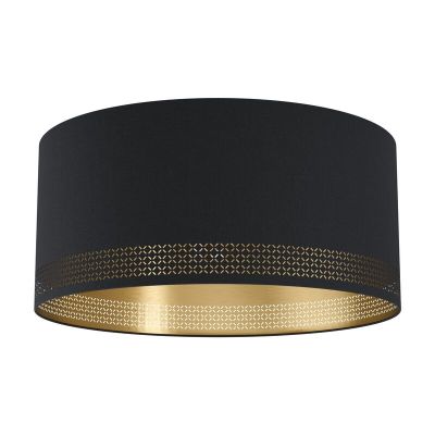 Oceľová moderná stropná lampa čierna, Niko