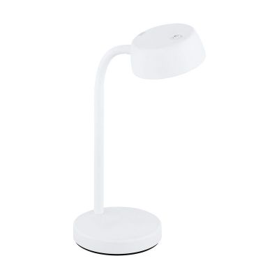 Plastová stolová lampa biela, Annelin, 4 W, LED 3000 K, s vypínačom