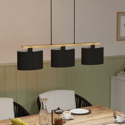 Drevené rustikálne visiace svietidlo hnedé, Magali