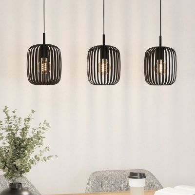 Hliníkové industriálne visiace svietidlo čierne, Pietro