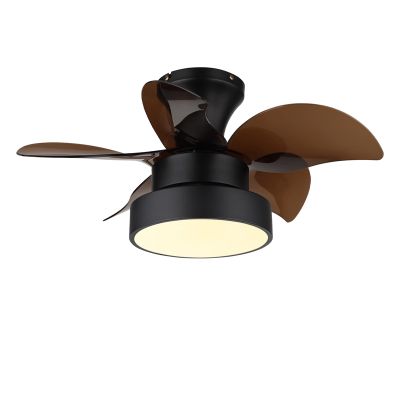 Stropný ventilátor s niklovým dizajnom, Mahmut, 22W, biely vypínač, LED, s diaľkovým ovládaním