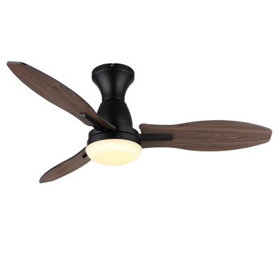 Hnedý rustikálny stropný ventilátor kovový, Majda, 22W, biely vypínač LED, s diaľkovým ovládaním