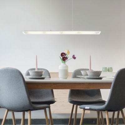 Kovové dizajnové visiace svietidlo niklové, Nisanur, 20 W, LED white switch, s dotykovým stmievačom