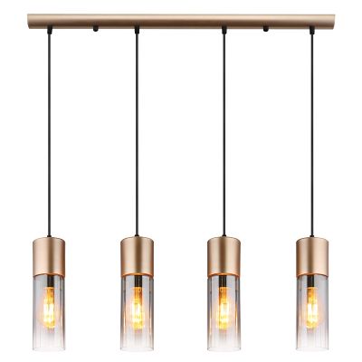 Kovové dizajnové visiace svietidlo hnedé, Xena