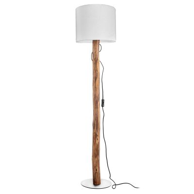 Drevená stojaca lampa rustikálna, Najima, s vypínačom
