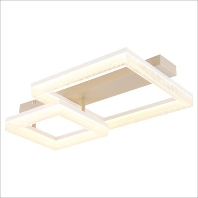 Kovová dizajnová stropná lampa hnedá, Zineb, 24 W, LED 3000 K