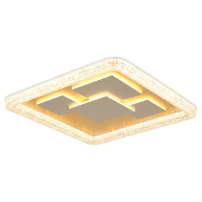 Akrylová dizajnová stropná lampa zlatá, Lynsey, 40 W, LED 3000 K