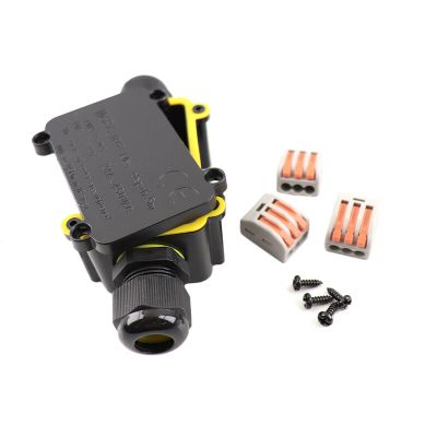 Vodotesná obojsmerná káblová spojka s vnútorným Wago konektorom, IP68